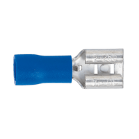 Sealey BT20 Push-On Terminal 6.3mm Female Blue Pack of 100