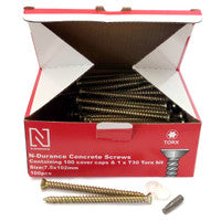 N-Durance CON75102 Torx Concrete Frame Screws 7.5 x 102mm (100 Box)