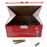 N-Durance CON7552 Torx Concrete Frame Screws 7.5 x 52mm (100 Box)