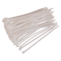 Sealey CT15036P100W Cable Tie 150 x 3.6mm White Pack of 100