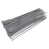 Sealey CT30048P100S Cable Tie 300 x 4.8mm Silver Pack of 100