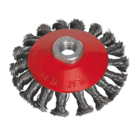 Sealey CWB101 Conical Wire Brush 100mm M14 x 2mm