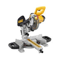 Sábh Mitre Sleamhnáin XPS DeWalt DCS365N 18V XR 184mm (Corp Amháin)