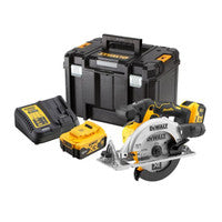 DeWalt DCS565P2-GB 18V XR 165mm Sábh Ciorclach Gan Scuab le 2 chadhnraí 5.0Ah