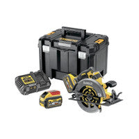 DeWalt DCS578X2-GB 54V XR Flexvolt 190mm Sábh Ciorclach Gan Scuab le 2x Ceallraí 9.0Ah