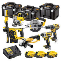 DeWalt DEWKIT73X5 XR 18V 7 Piece Cordless Power Tool Kit with 3x 5.0Ah Batteries