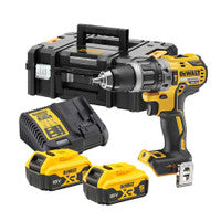 Druil Chomhcheangailte Gan Scuab DeWalt DCD796P2-GB 18V XR le 2 chadhnraí 5.0Ah