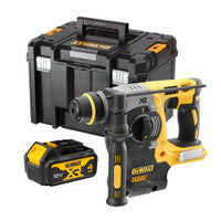 Druil Casúr Rothlach Gan Scuab DeWalt DCH273P1 18V XR SDS+ le Ceallraí 1x 4.0Ah &amp; Cás TSTAK