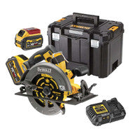 DeWalt DCS578T2-GB 54V XR FlexVolt 190mm Sábh Ciorclach le 2x Ceallraí 6.0Ah
