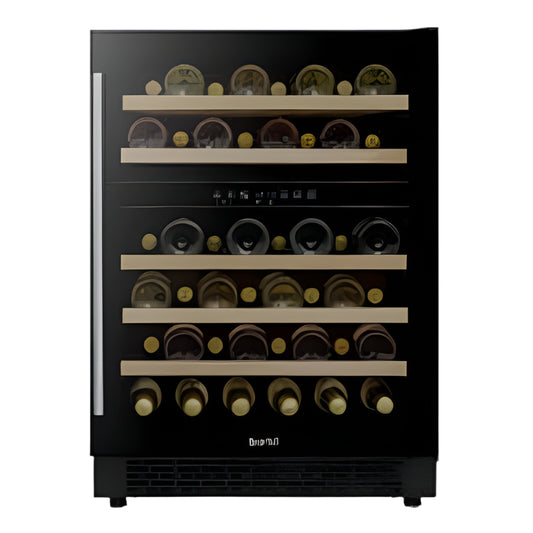 Baridi DH79 46 Bottle Wine Cellar Fridge with Digital Touch Screen Controls, Black