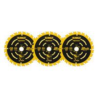 Lann Chonaic Chiorclach Frámaíochta DeWalt DT10300-QZ Extreme 165mm x 20mm 24T (Pacáiste 3)