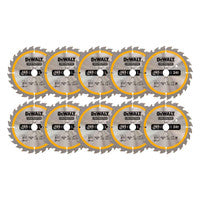DeWalt DT1949-QZ Construction Circular Saw Blade 165mm x 20mm 24T (10 Pack)