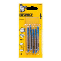 DeWalt DT2161-QZ T118B HSS Jigsaw Blades for Metal 50mm x 2 TPI (5 Pack)