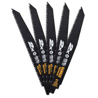 DeWalt DT2307L 2X Life Wood & Nail Reciprocating Blades 228mm x 6TPI (5 Pack)
