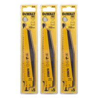 DeWalt DT2344-QZ Reciprocating Saw Blade 152mm x 6TPI (15 Pack)