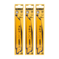 DeWalt DT2384-QZ Bi-Metal Reciprocating Blades 152mm x x18TPI  (15 Pack)