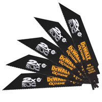 DeWalt DT2407L EXTREME® 2x Long Life Reciprocating Saw Blades for Metal 152mm x 14/18 TPI (5 Pack)