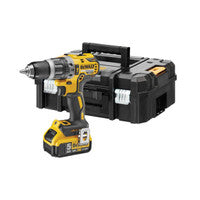 Druil Chomhcheangailte Gan Scuab DeWalt DCD796P1 18V XR le Ceallraí 1x 5.0Ah &amp; Cás TStak 2