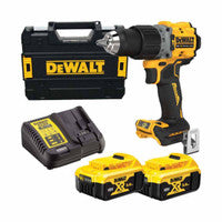 Druil Casúr Comhcheangailte Gan Scuab DeWalt DCD805P2T-GB 18V XR le 2 chadhnraí 5.0Ah