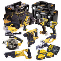 Trealamh DeWalt DEWKIT83X5 18V 8 bpíosa le 3 chadhnraí 5.0Ah