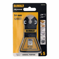 DeWalt DT20775-QZ 3-Sided Bi-Metal Oscillating Multitool Blade 54mm (5 Pieces)