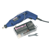 Sealey E540 Multipurpose Rotary Tool 135W 230V & Engraver Kit 40pc