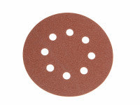 Faithfull FAIAD125120H Hook & Loop Sanding Disc DID3 Holed 125mm x 120g (Pack of 25)