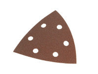 Faithfull FAIADSS120 Delta Hook & Loop Sanding Sheets TR2 93mm P120 (Pack 25)