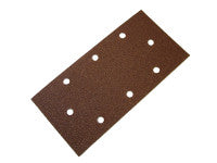 Faithfull FAIAOTSBDHL 1/3 Sanding Sheet Red B/D Hook & Loop Holed Assorted (Pack of 5)