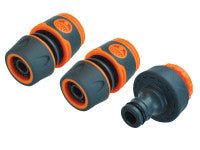 Faithfull FAIHOSE34KIT 3/4in Plastic Hose Fittings Kit^ 3 Piece