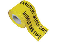 Faithfull FAITAPEUGAS Warning Tape 365m - Gas