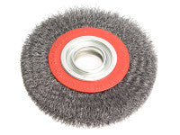 Faithfull FAIWBWW200 Wire Wheel 200mm x 25 x 32mm 0.30mm Wire