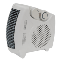 Sealey FH2010 Fan Heater 2000W/230V 2 Heat Settings & Thermostat