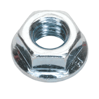 Sealey FN8 Flange Nut Serrated M8 Zinc DIN 6923 Pack of 100