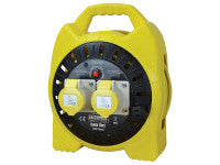 Faithfull Power Plus FPPCR15MSEL Enclosed Cable Reel 15m 16 amp 1.5mm Cable 110V