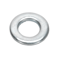 Sealey FWA510 Flat Washer M5 x 10mm Form A Zinc DIN 125 Pack of 100