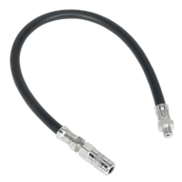 Sealey GGHE450 Rubber Delivery Hose with 4-Jaw Connector Flexible 450mm 1/8"BSP Gas