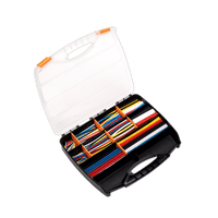 Sealey HST590MC Heat Shrink Tubing Assortment 590pc Mixed Colours 50, 100, 150 & 200mm