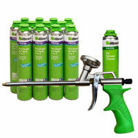 Illbruck AA232 Foam Gun, AA290 Cleaner & 12x FM330 Pro Foam Air Seal