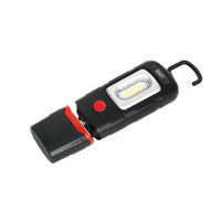 Sealey LED3601 Rechargeable 360 Inspection Lamp 2W COB + 1W LED Black Lithium-Polymer