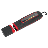 Sealey LED360 Rechargeable 360° Inspection Lamp 14 SMD LED + 3W LED Black Lithium-ion