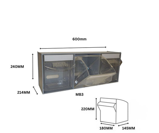 Tilt Bin MB3 - 600mm x 214mm x 240mm