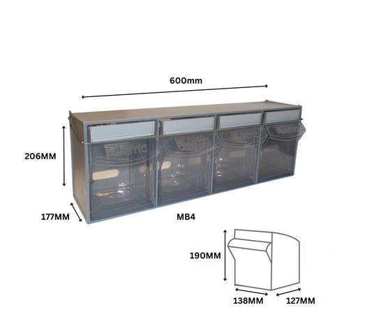 Tilt Bin MB4 - 600mm x 177mm x 206mm