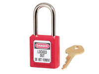 Glas Crochta Glasála Master Lock MLKS410RED Corp 38mm &amp; Geimhle Cruach Cruaite 6mm