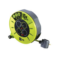 Ríl Cábla Caiséid Masterplug MSTCMU10134 PRO-XT 240V 13A 4-Soicéad 10m