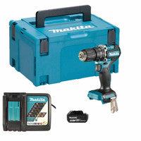 Druil Chomhcheangailte Gan Scuab Makita DHP487STJ 18V LXT le Ceallraí 1 x 5.0Ah