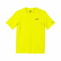 Milwaukee 4932493076 Workskin Warm Weather Short Sleeve T-Shirt Colour, Yellow (Size XL)
