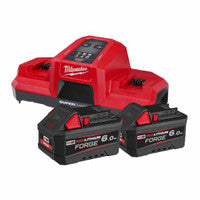 Trealamh Fuinnimh Milwaukee M18FORGENRG-602DBSC 18V FORGE„¢ le 2 chadhnraí 6.0Ah agus luchtaire sárchumhachtach dé-bhá