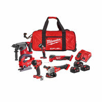 Pacáiste Cumhachta Promóisin Milwaukee M18FPP6L3-503B 18V Breosla „¢ 6 phíosa le 3 chadhnraí 5.0Ah