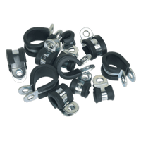 Sealey PCJASS P-Clip Rubber Lined Assortment 60pc